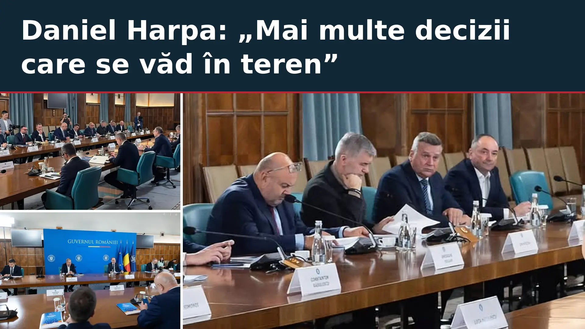 Daniel Harpa la întâlnirea cu premierul, după care a cerut decizii concrete pentru investițiile din Neamț