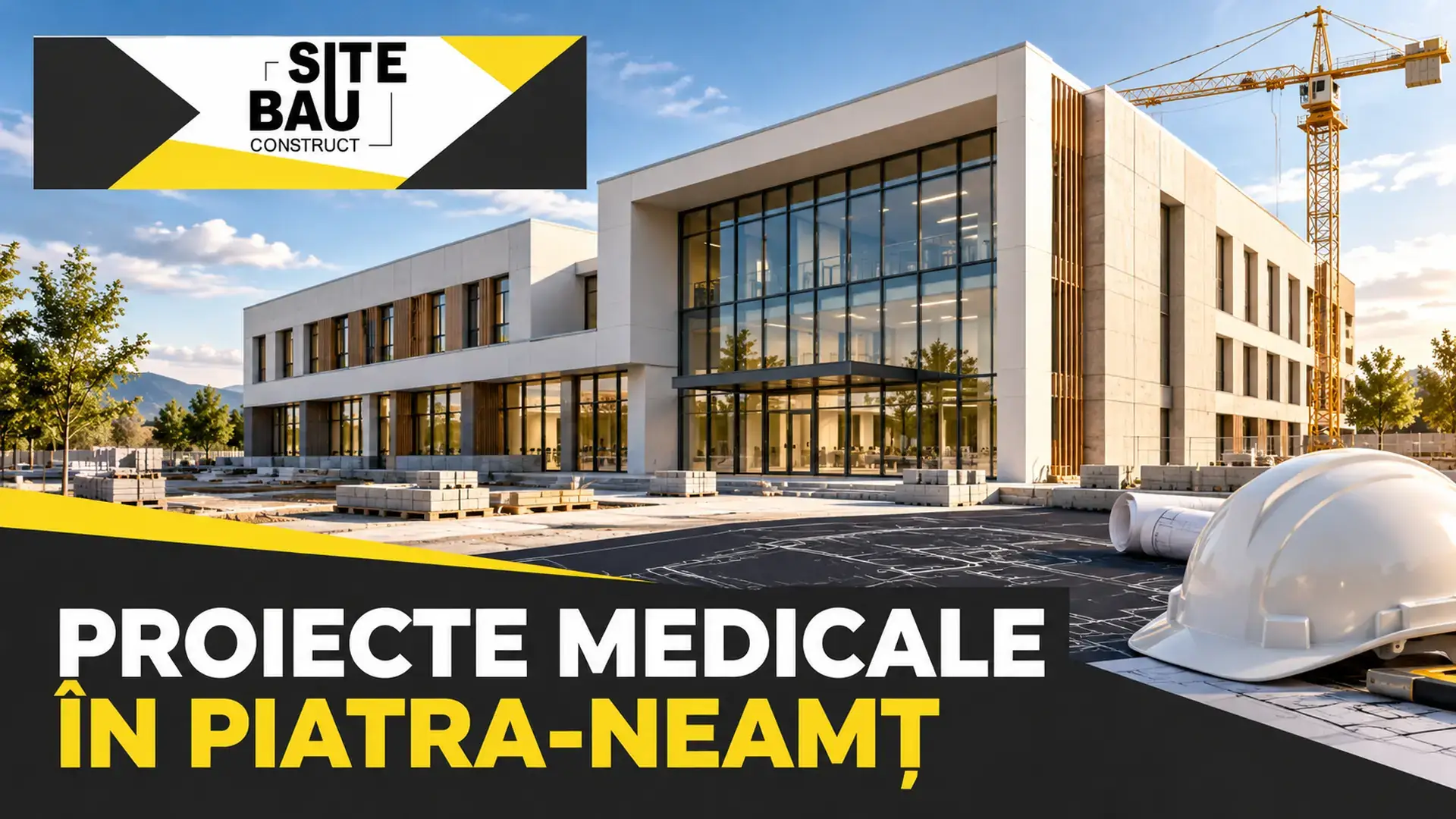 Copertă ilustrativă SITE BAU CONSTRUCT despre proiectele medicale din Piatra-Neamț.